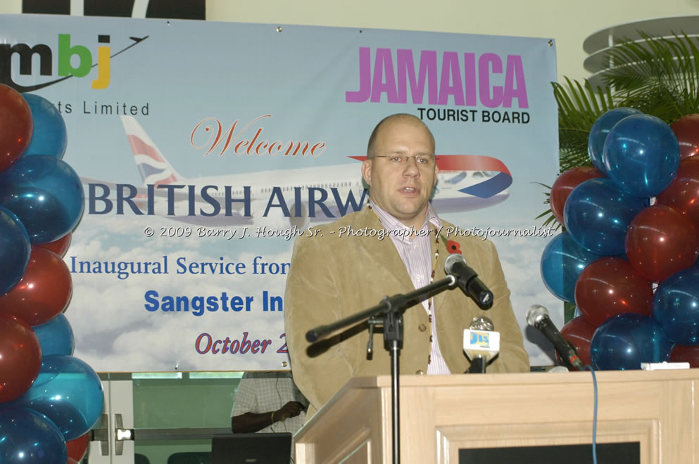  British Airways Inaugurates New Scheduled Service from London Gatwick Airport to Sangster International Airport, Montego Bay, Jamaica, Thursday, October 29, 2009 - Photographs by Barry J. Hough Sr. Photojournalist/Photograper - Photographs taken with a Nikon D70, D100, or D300 - Negril Travel Guide, Negril Jamaica WI - http://www.negriltravelguide.com - info@negriltravelguide.com...!