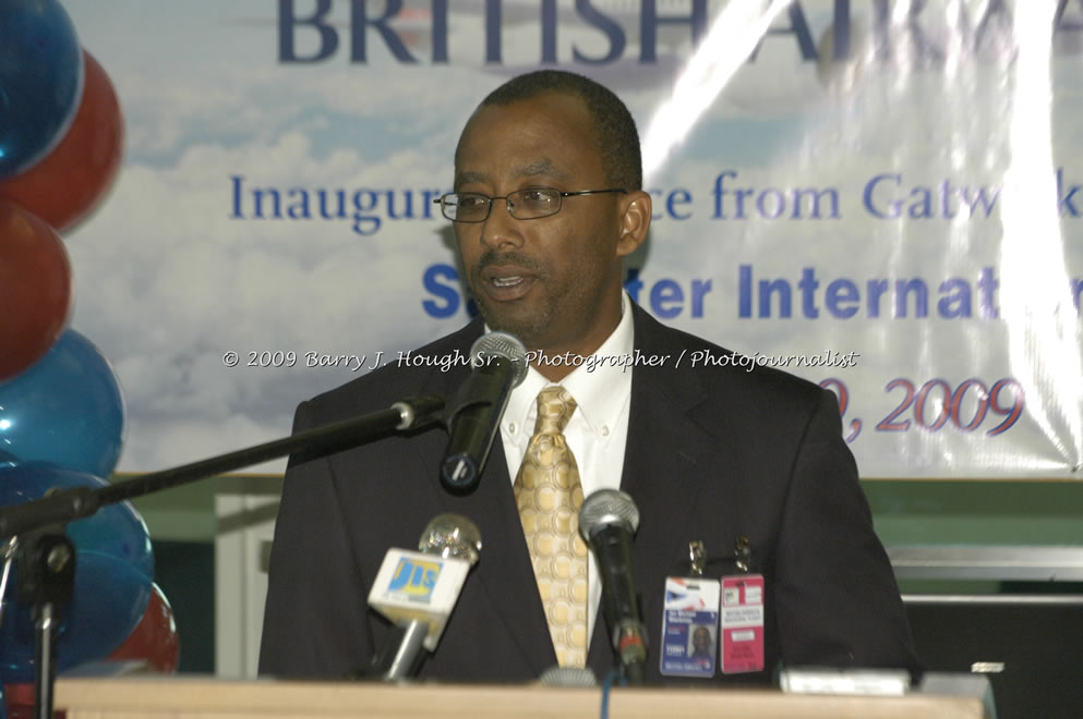  British Airways Inaugurates New Scheduled Service from London Gatwick Airport to Sangster International Airport, Montego Bay, Jamaica, Thursday, October 29, 2009 - Photographs by Barry J. Hough Sr. Photojournalist/Photograper - Photographs taken with a Nikon D70, D100, or D300 - Negril Travel Guide, Negril Jamaica WI - http://www.negriltravelguide.com - info@negriltravelguide.com...!