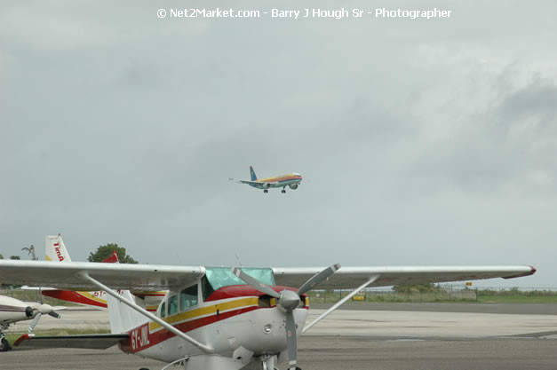 Air Jamaica Airline - Landing & Take Off - MBJ Airports Limited - Sangster International Airport - Domestic Terminal - Montego Bay, St James, Jamaica W.I. - MBJ Limited - Transforming Sangster International Airport into a world class facility - Photographs by Net2Market.com - Negril Travel Guide, Negril Jamaica WI - http://www.negriltravelguide.com - info@negriltravelguide.com...!