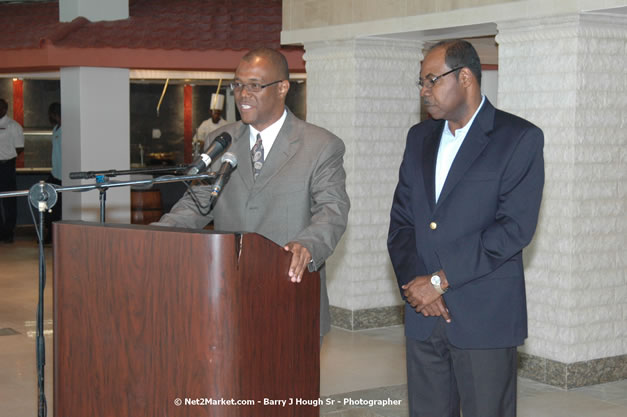 Minister of Toursim Luncheon - Minister of Tourism, Hon. Edmund Bartlett - Director of Tourism, Basil Smith - Saturday, December 15, 2007 - Rose Hall Resort and Country Club, Rose Hall, Montego Bay, Jamaica W.I. - Photographs by Net2Market.com - Barry J. Hough Sr, Photographer - Negril Travel Guide, Negril Jamaica WI - http://www.negriltravelguide.com - info@negriltravelguide.com...!