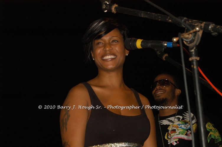 Tanya Stephens - Live In Concert @ Negril Escape Resort and Spa, Backing Band Roots Warrior, plus DJ Gemini, January 26, 2010, One Love Drive, West End, Negril, Westmoreland, Jamaica W.I. - Photographs by Net2Market.com - Barry J. Hough Sr, Photographer/Photojournalist - The Negril Travel Guide - Negril's and Jamaica's Number One Concert Photography Web Site with over 40,000 Jamaican Concert photographs Published -  Negril Travel Guide, Negril Jamaica WI - http://www.negriltravelguide.com - info@negriltravelguide.com...!