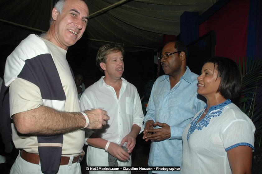 Minister of Tourism, Hon. Edmund Bartlett, and Director of Tourism, Basil Smith at the Air Jamaica Jazz and Blues Festival 2008 The Art of Music - Saturday, January 26, 2008 - Air Jamaica Jazz & Blues 2008 The Art of Music venue at the Aqaueduct on Rose Hall Resort & Counrty Club, Montego Bay, St. James, Jamaica W.I. - Thursday, January 24 - Saturday, January 26, 2008 - Photographs by Net2Market.com - Claudine Housen & Barry J. Hough Sr, Photographers - Negril Travel Guide, Negril Jamaica WI - http://www.negriltravelguide.com - info@negriltravelguide.com...!