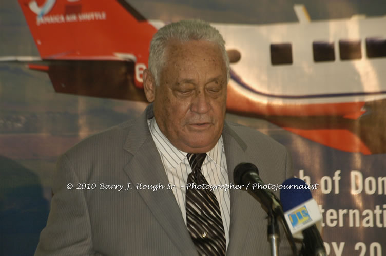 Jamaica Air Shuttle Launch @ MBJ Airports Limited, Wednesday, January 20, 2010, Sangster International Airport, Montego Bay, St. James, Jamaica W.I. - Photographs by Net2Market.com - Barry J. Hough Sr, Photographer/Photojournalist - The Negril Travel Guide - Negril's and Jamaica's Number One Concert Photography Web Site with over 40,000 Jamaican Concert photographs Published -  Negril Travel Guide, Negril Jamaica WI - http://www.negriltravelguide.com - info@negriltravelguide.com...!