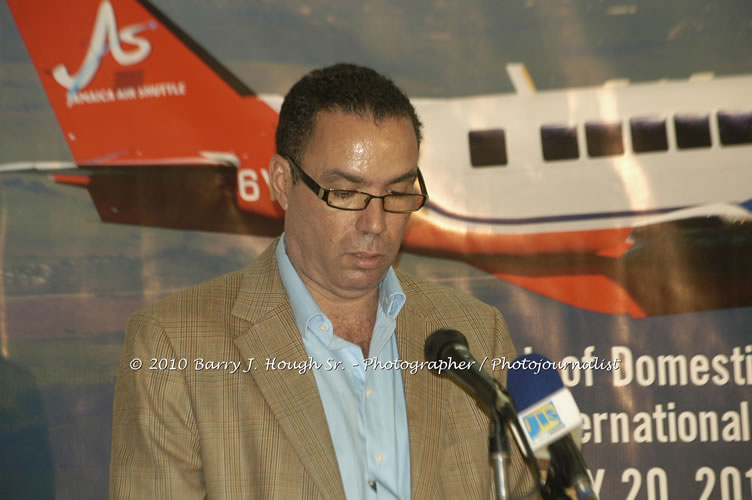 Jamaica Air Shuttle Launch @ MBJ Airports Limited, Wednesday, January 20, 2010, Sangster International Airport, Montego Bay, St. James, Jamaica W.I. - Photographs by Net2Market.com - Barry J. Hough Sr, Photographer/Photojournalist - The Negril Travel Guide - Negril's and Jamaica's Number One Concert Photography Web Site with over 40,000 Jamaican Concert photographs Published -  Negril Travel Guide, Negril Jamaica WI - http://www.negriltravelguide.com - info@negriltravelguide.com...!