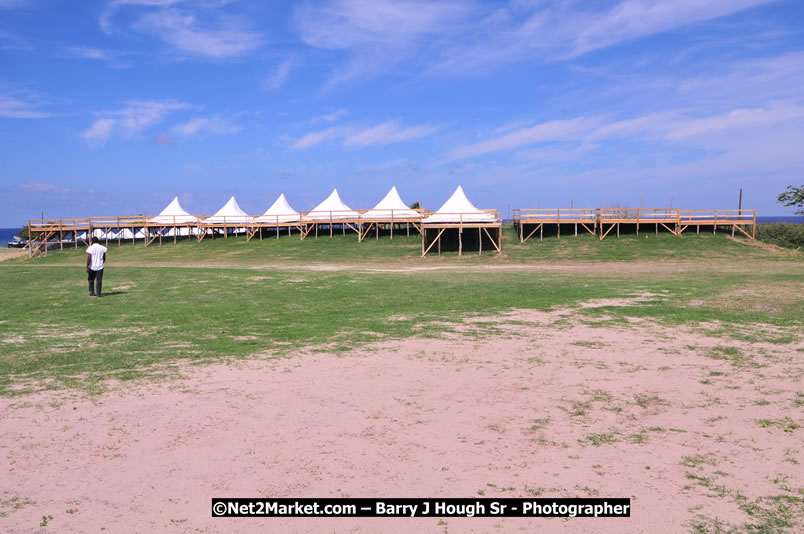 Preparations at the Venue - Jamaica Jazz and Blues Festival 2009, Thursday, January 15, 2009 - Venue at the Aqueduct on Rose Hall Resort &amp; Country Club, Montego Bay, Jamaica - Thursday, January 22 - Saturday, January 24, 2009 - Photographs by Net2Market.com - Barry J. Hough Sr, Photographer/Photojournalist - Negril Travel Guide, Negril Jamaica WI - http://www.negriltravelguide.com - info@negriltravelguide.com...!