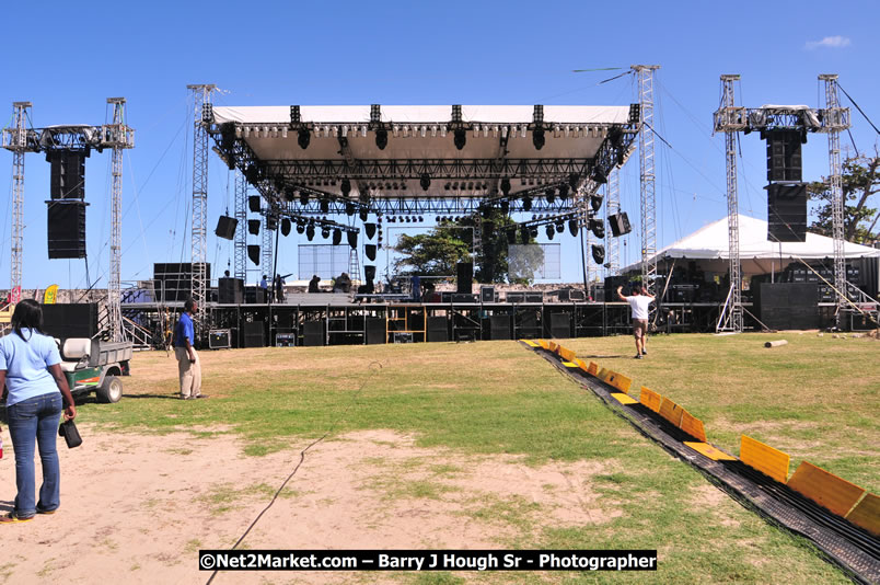 Preparations Continue [One Day To Go] at the Venue & Office - Jamaica Jazz and Blues Festival 2009 - Presented by Air Jamaica - Thursday, January 15, 2009 - Venue at the Aqueduct on Rose Hall Resort &amp; Country Club, Montego Bay, Jamaica - Thursday, January 22 - Saturday, January 24, 2009 - Photographs by Net2Market.com - Barry J. Hough Sr, Photographer/Photojournalist - Negril Travel Guide, Negril Jamaica WI - http://www.negriltravelguide.com - info@negriltravelguide.com...!