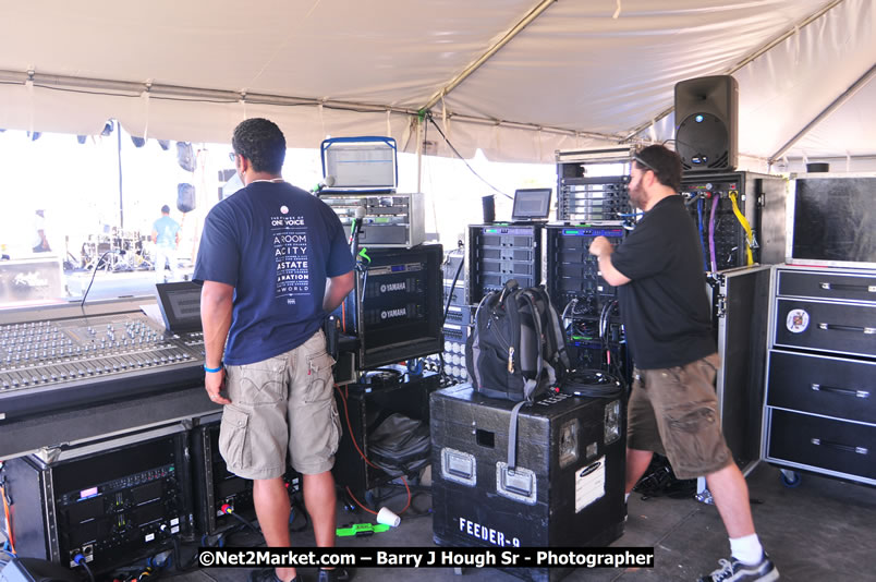 Preparations Continue [One Day To Go] at the Venue & Office - Jamaica Jazz and Blues Festival 2009 - Presented by Air Jamaica - Thursday, January 15, 2009 - Venue at the Aqueduct on Rose Hall Resort &amp; Country Club, Montego Bay, Jamaica - Thursday, January 22 - Saturday, January 24, 2009 - Photographs by Net2Market.com - Barry J. Hough Sr, Photographer/Photojournalist - Negril Travel Guide, Negril Jamaica WI - http://www.negriltravelguide.com - info@negriltravelguide.com...!