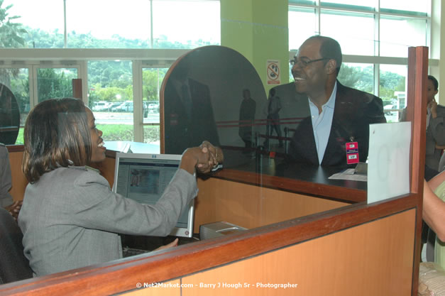 Minister of Tourism, Hon. Edmund Bartlett - Director of Tourism, Basil Smith, and Mayor of Montego Bay, Councilor Charles Sinclair Launch of Winter Tourism Season at Sangster International Airport, Saturday, December 15, 2007 - Sangster International Airport - MBJ Airports Limited, Montego Bay, Jamaica W.I. - Photographs by Net2Market.com - Barry J. Hough Sr, Photographer - Negril Travel Guide, Negril Jamaica WI - http://www.negriltravelguide.com - info@negriltravelguide.com...!