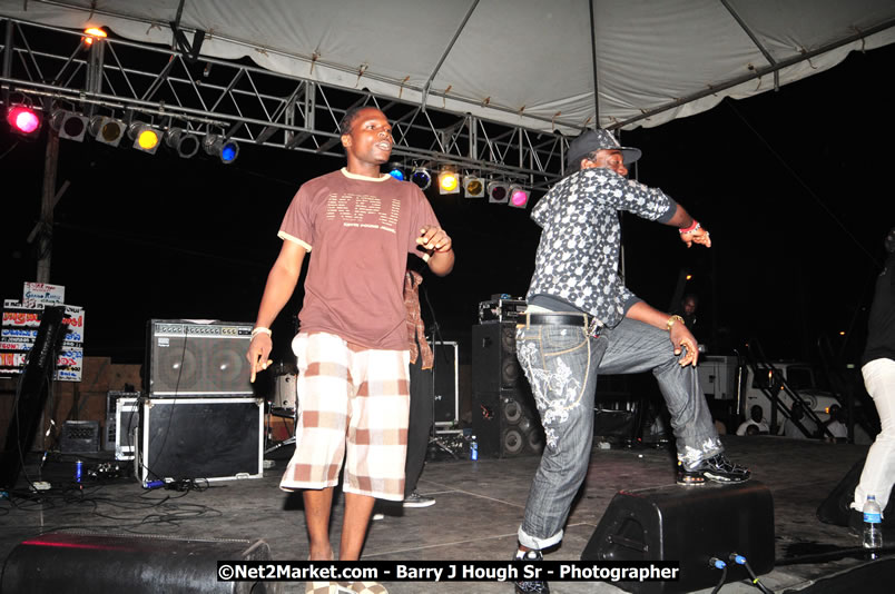 Lucea Cross the Harbour @ Lucea Car Park - All Day Event - Cross the Harbour Swim, Boat Rides, and Entertainment for the Family - Concert Featuring: Bushman, George Nooksl, Little Hero, Bushi One String, Dog Rice and many local Artists - Friday, August 1, 2008 - Lucea, Hanover Jamaica - Photographs by Net2Market.com - Barry J. Hough Sr. Photojournalist/Photograper - Photographs taken with a Nikon D300 - Negril Travel Guide, Negril Jamaica WI - http://www.negriltravelguide.com - info@negriltravelguide.com...!