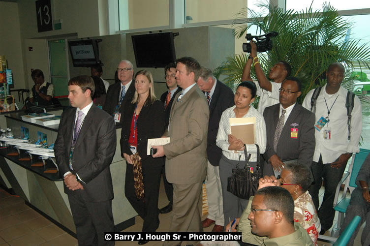 JetBue Airways' Inaugural Air Service between Sangster International Airport, Montego Bay and John F. Kennedy Airport, New York at MBJ Airports Sangster International Airport, Montego Bay, St. James, Jamaica - Thursday, May 21, 2009 - Photographs by Net2Market.com - Barry J. Hough Sr, Photographer/Photojournalist - Negril Travel Guide, Negril Jamaica WI - http://www.negriltravelguide.com - info@negriltravelguide.com...!