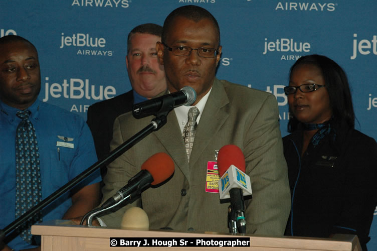 JetBue Airways' Inaugural Air Service between Sangster International Airport, Montego Bay and John F. Kennedy Airport, New York at MBJ Airports Sangster International Airport, Montego Bay, St. James, Jamaica - Thursday, May 21, 2009 - Photographs by Net2Market.com - Barry J. Hough Sr, Photographer/Photojournalist - Negril Travel Guide, Negril Jamaica WI - http://www.negriltravelguide.com - info@negriltravelguide.com...!