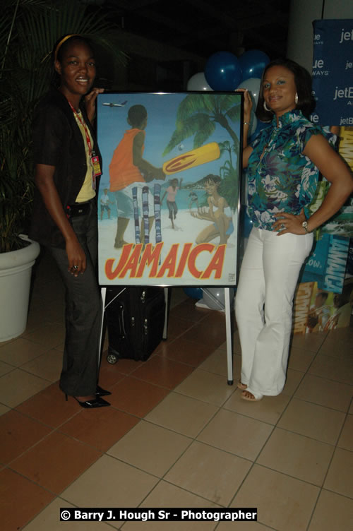 JetBue Airways' Inaugural Air Service between Sangster International Airport, Montego Bay and John F. Kennedy Airport, New York at MBJ Airports Sangster International Airport, Montego Bay, St. James, Jamaica - Thursday, May 21, 2009 - Photographs by Net2Market.com - Barry J. Hough Sr, Photographer/Photojournalist - Negril Travel Guide, Negril Jamaica WI - http://www.negriltravelguide.com - info@negriltravelguide.com...!