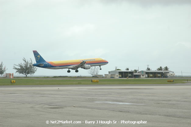 Air Jamaica Airline - Landing & Take Off - MBJ Airports Limited - Sangster International Airport - Domestic Terminal - Montego Bay, St James, Jamaica W.I. - MBJ Limited - Transforming Sangster International Airport into a world class facility - Photographs by Net2Market.com - Negril Travel Guide, Negril Jamaica WI - http://www.negriltravelguide.com - info@negriltravelguide.com...!