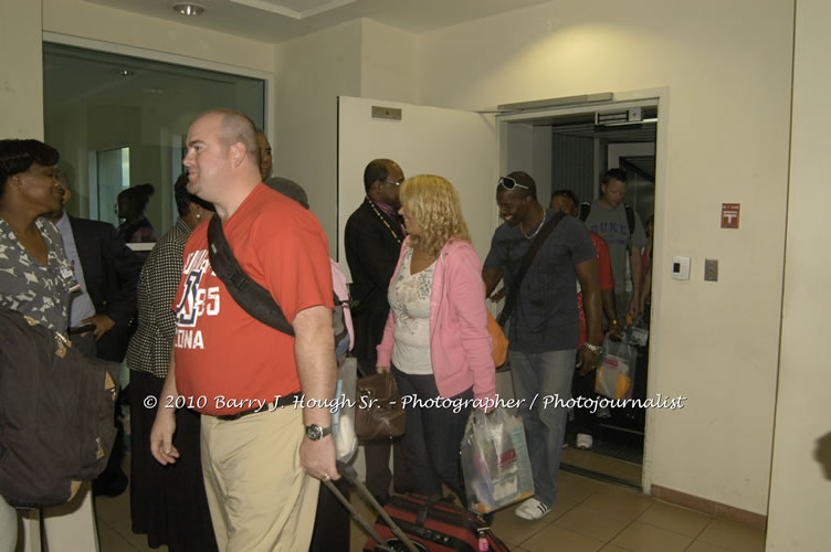 US Airways Inaugurtes New Service from Phoenix Sky Harbor International Airport to Sangster International Airport, Friday, December 18, 2009, Sangster International Airport, Montego Bay, St. James, Jamaica W.I. - Photographs by Net2Market.com - Barry J. Hough Sr, Photographer/Photojournalist - The Negril Travel Guide - Negril's and Jamaica's Number One Concert Photography Web Site with over 40,000 Jamaican Concert photographs Published -  Negril Travel Guide, Negril Jamaica WI - http://www.negriltravelguide.com - info@negriltravelguide.com...!