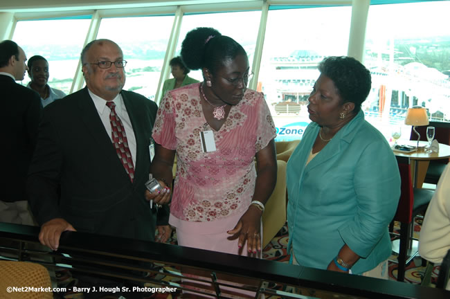 MS Freedom Of The Seas [Royal Caribbean International's - Newest Vessel] Plaques &amp; Keys Ceremony in order to commemorate its first arrival at the Port Montego Bay Photos - Negril Travel Guide, Negril Jamaica WI - http://www.negriltravelguide.com - info@negriltravelguide.com...!