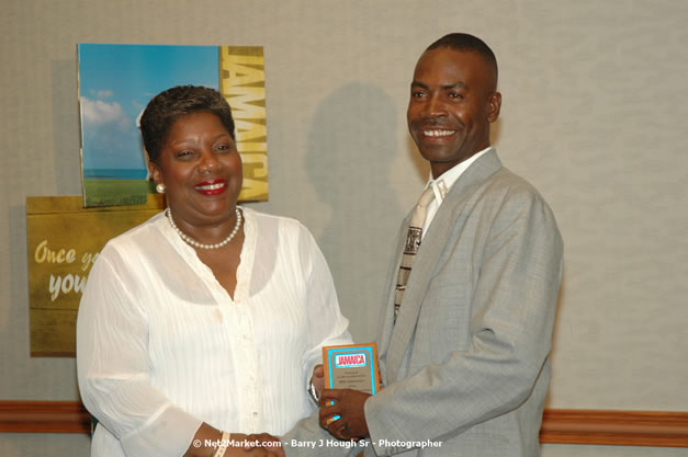 Red Cap Porters Awards - Minister of Tourism, Hon. Edmund Bartlett - Director of Tourism, Basil Smith - Friday, December 14, 2007 - Holiday Inn Sunspree, Montego Bay, Jamaica W.I. - Photographs by Net2Market.com - Barry J. Hough Sr, Photographer - Negril Travel Guide, Negril Jamaica WI - http://www.negriltravelguide.com - info@negriltravelguide.com...!