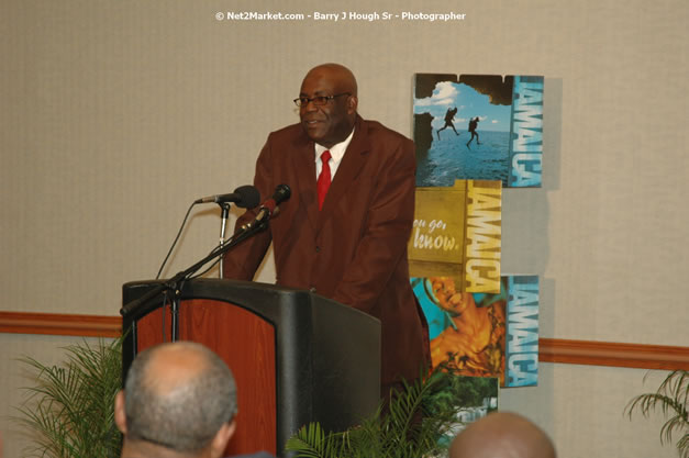 Red Cap Porters Awards - Minister of Tourism, Hon. Edmund Bartlett - Director of Tourism, Basil Smith - Friday, December 14, 2007 - Holiday Inn Sunspree, Montego Bay, Jamaica W.I. - Photographs by Net2Market.com - Barry J. Hough Sr, Photographer - Negril Travel Guide, Negril Jamaica WI - http://www.negriltravelguide.com - info@negriltravelguide.com...!