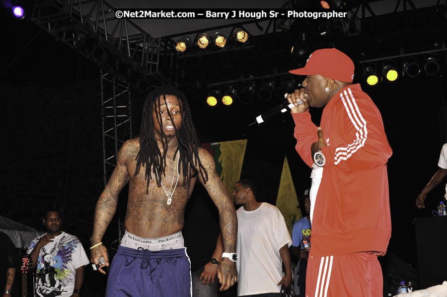 Lil Wayne @ Red Stripe Reggae Sumfest 2008 International Night 2, Catherine Hall, Montego Bay - Saturday, July 19, 2008 - Reggae Sumfest 2008 July 13 - July 19, 2008 - Photographs by Net2Market.com - Barry J. Hough Sr. Photojournalist/Photograper - Photographs taken with a Nikon D300 - Negril Travel Guide, Negril Jamaica WI - http://www.negriltravelguide.com - info@negriltravelguide.com...!