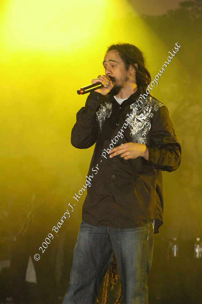 Damian 'Jr. Gong' Marley & NAS @ Reggae Sumfest 2009 - International Night 2 - Reggae Sumfest 2009,Catherine Hall, Montego Bay, St. James, Jamaica W.I. - Saturday, July 25, 2009 - Reggae Sumfest 2009, July 19 - 25, 2009 - Photographs by Net2Market.com - Barry J. Hough Sr. Photojournalist/Photograper - Photographs taken with a Nikon D70, D100, or D300 - Negril Travel Guide, Negril Jamaica WI - http://www.negriltravelguide.com - info@negriltravelguide.com...!