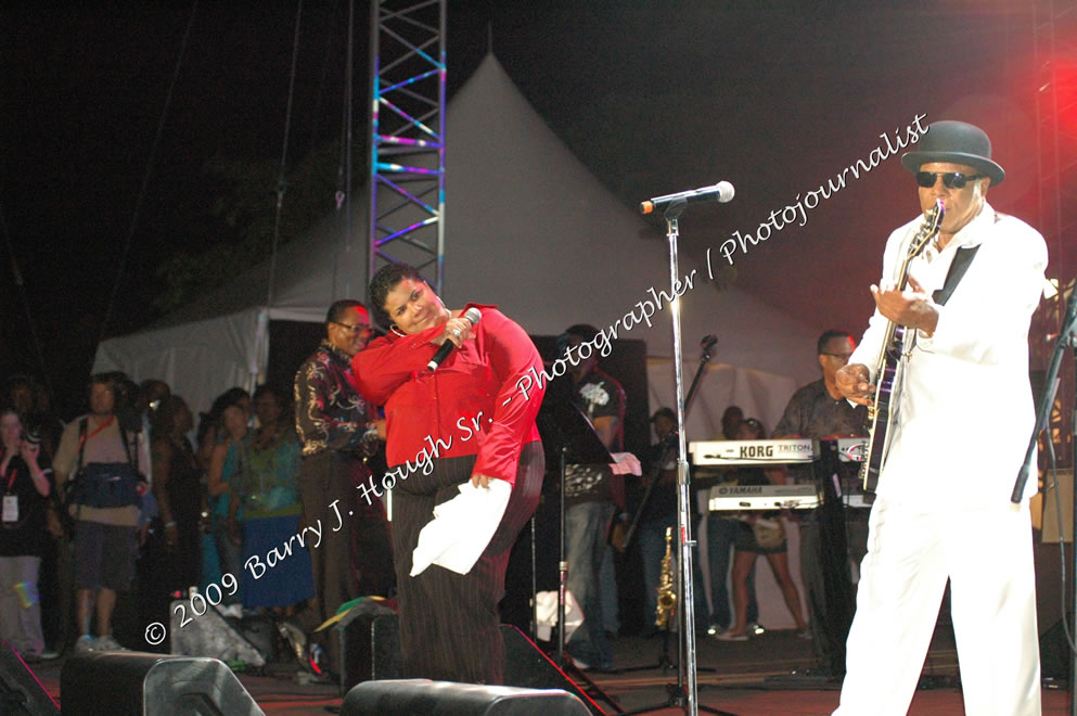 Tito Jackson @ Reggae Sumfest 2009 - International Night 2 - Tito Jackson, brother of the late King of Pop Michael Jackson performed live at Reggae Sumfest 2009. Reggae Sumfest 2009,Catherine Hall, Montego Bay, St. James, Jamaica W.I. - Saturday, July 25, 2009 - Reggae Sumfest 2009, July 19 - 25, 2009 - Photographs by Net2Market.com - Barry J. Hough Sr. Photojournalist/Photograper - Photographs taken with a Nikon D70, D100, or D300 - Negril Travel Guide, Negril Jamaica WI - http://www.negriltravelguide.com - info@negriltravelguide.com...!