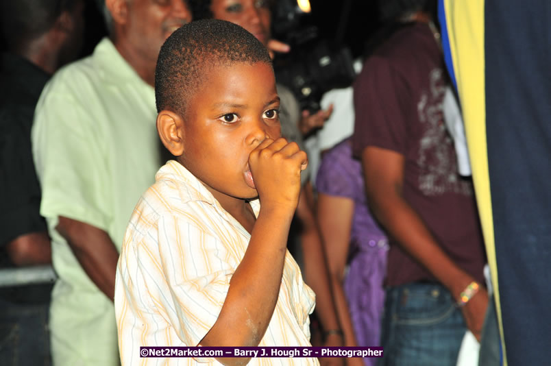 Usain Bolt of Jamaica - The Fastest Man In The World  - Usain Bolt Homecoming Celebrations Concert at the William Knibb High School Play Field, Trelawny - Ice, Ding Dong, Ravers Clavers, D'Angel, Voicemail, RDX and Dancers, Wayne Marshall, Tammi Chynn, Bugle, Nero, Tanya Stephens, Richie Spice, Kip Rich,and Shaggy - Photographs by Net2Market.com - Barry J. Hough Sr. Photojournalist/Photograper - Photographs taken with a Nikon D300 - Negril Travel Guide, Negril Jamaica WI - http://www.negriltravelguide.com - info@negriltravelguide.com...!