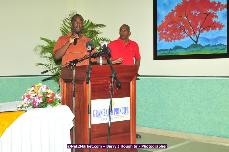 Usain Bolt of Jamaica - The Fastest Man In The World  - Usain Bolt Homecoming Celebrations - Press Conference at the Grand Bahia Principe &amp; Sherwood Content - Waldensia Primary School - Photographs by Net2Market.com - Barry J. Hough Sr. Photojournalist/Photograper - Photographs taken with a Nikon D300 - Negril Travel Guide, Negril Jamaica WI - http://www.negriltravelguide.com - info@negriltravelguide.com...!