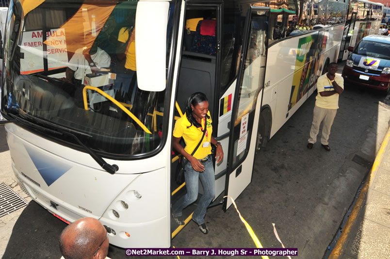 The City of Montego Bay Welcomes Our 2008 Olympians - Western Motorcade - Civic Ceremony - A Salute To Our Beijing Heros - Sam Sharpe Square, Montego Bay, Jamaica - Tuesday, October 7, 2008 - Photographs by Net2Market.com - Barry J. Hough Sr. Photojournalist/Photograper - Photographs taken with a Nikon D300 - Negril Travel Guide, Negril Jamaica WI - http://www.negriltravelguide.com - info@negriltravelguide.com...!