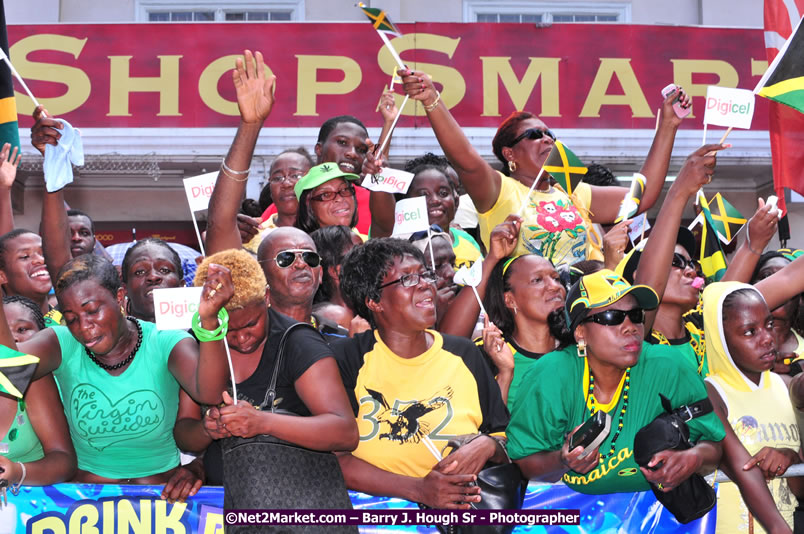 The City of Montego Bay Welcomes Our 2008 Olympians - Western Motorcade - Civic Ceremony - A Salute To Our Beijing Heros - Sam Sharpe Square, Montego Bay, Jamaica - Tuesday, October 7, 2008 - Photographs by Net2Market.com - Barry J. Hough Sr. Photojournalist/Photograper - Photographs taken with a Nikon D300 - Negril Travel Guide, Negril Jamaica WI - http://www.negriltravelguide.com - info@negriltravelguide.com...!