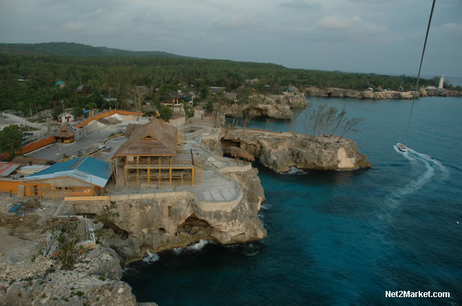 World Famous Rick's Cafe - Negril's West End Cliffs - Rebuilding After Ivan - Negril Travel Guide, Negril Jamaica WI - http://www.negriltravelguide.com - info@negriltravelguide.com...!